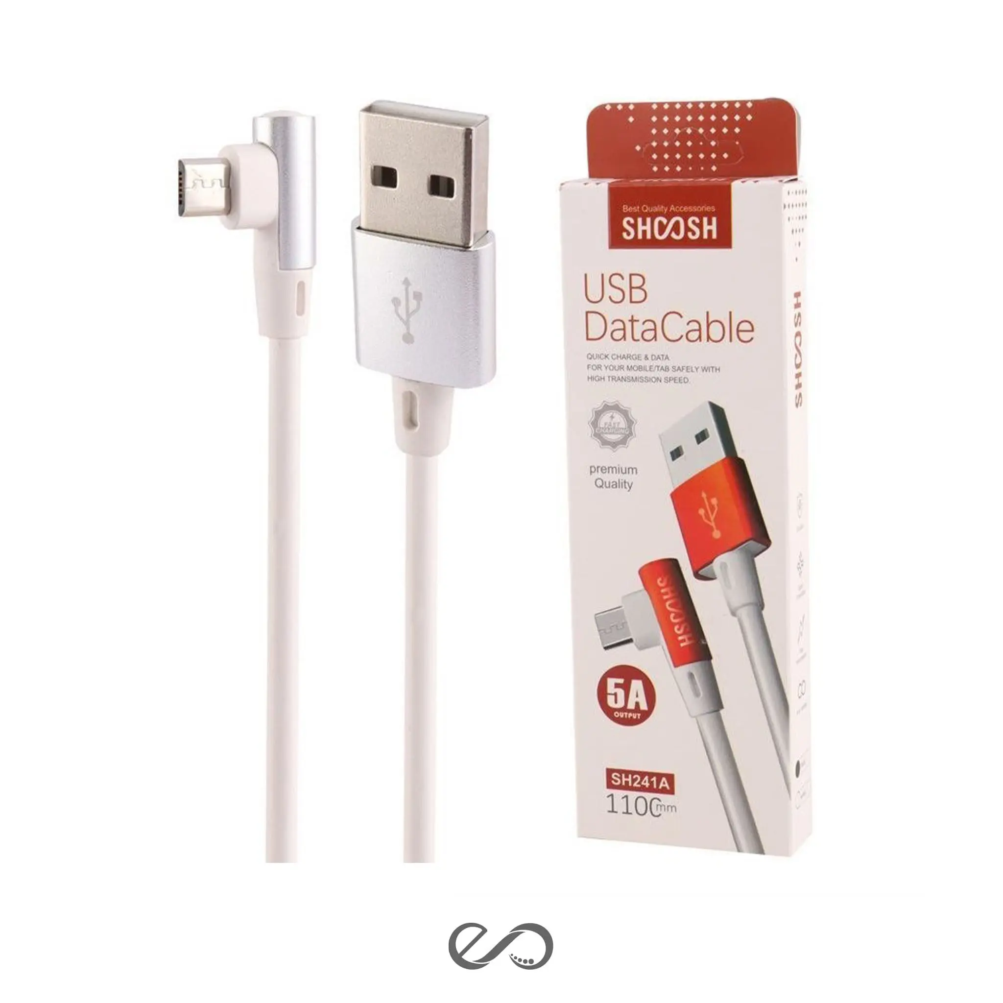 کابل شارژ فست شارژ میکرو شوش مدل SH-241A طول 1.1 متر