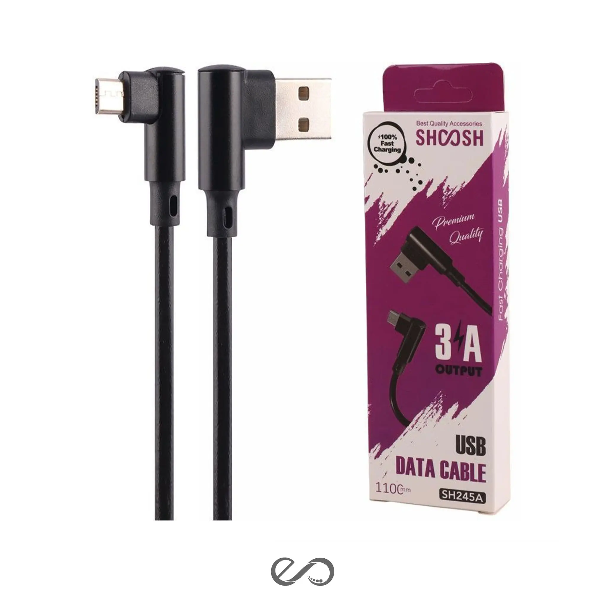 کابل فست شارژ میکرو شوش مدل SH-245A طول 1.1 متر