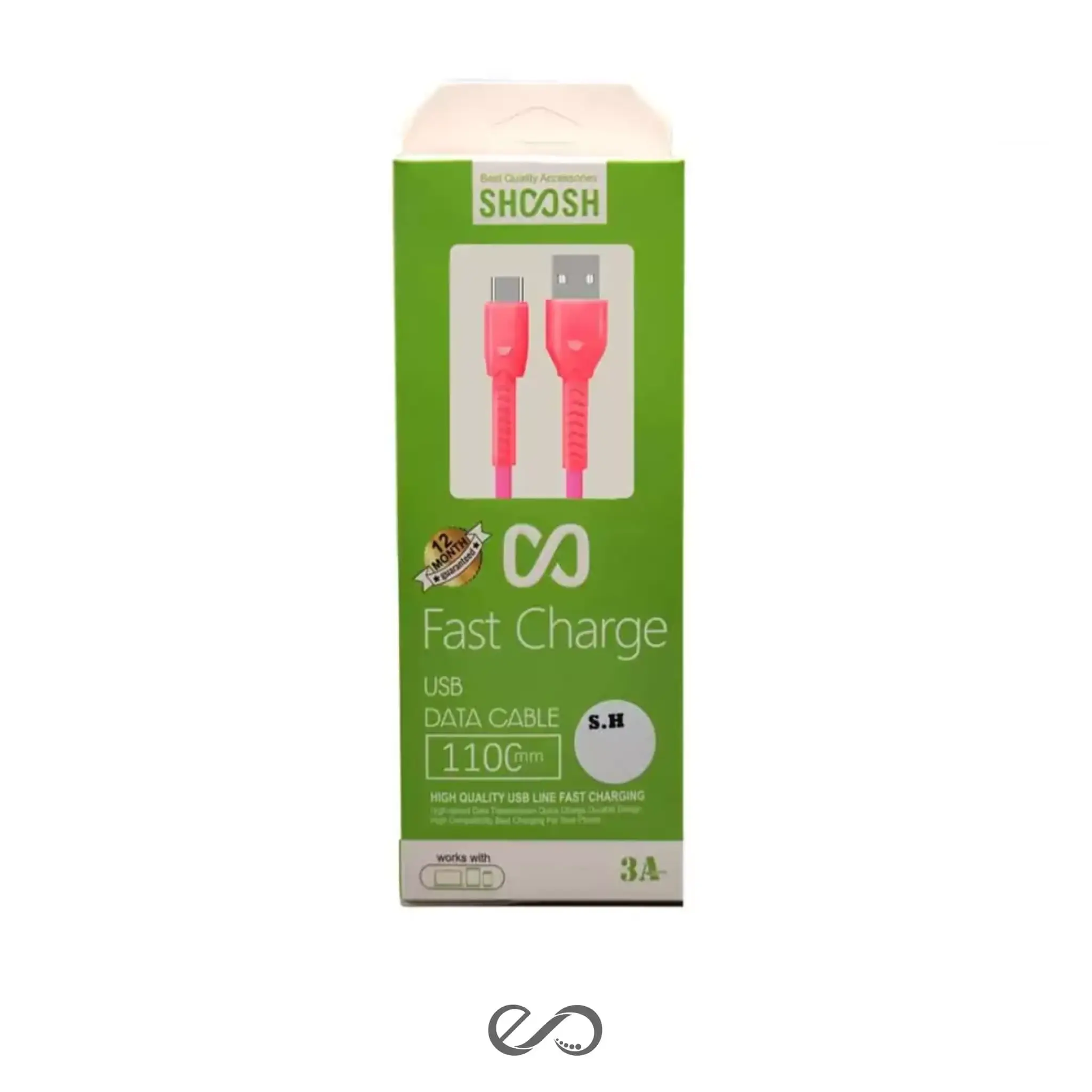 کابل شارژ تایپ سی مدل SH-203C طول 1.1 متر