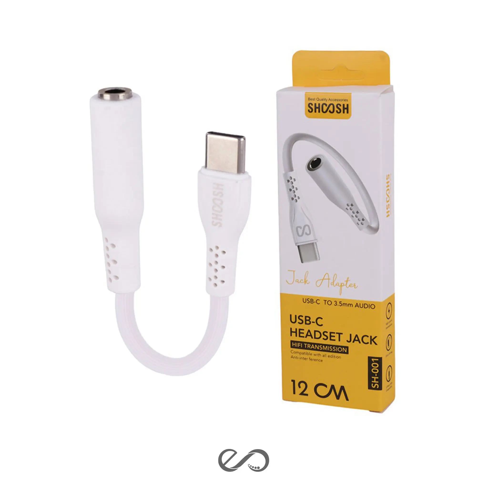 کابل تبدیل AUX به تایپ سی شوش مدل SH-001 طول 12 سانتی متر