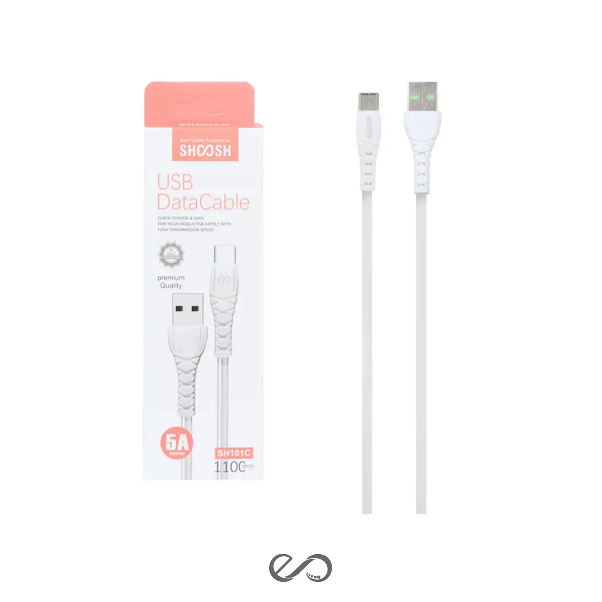 کابل شارژ تایپ سی شوش مدل SH-101C طول 1.1 متر