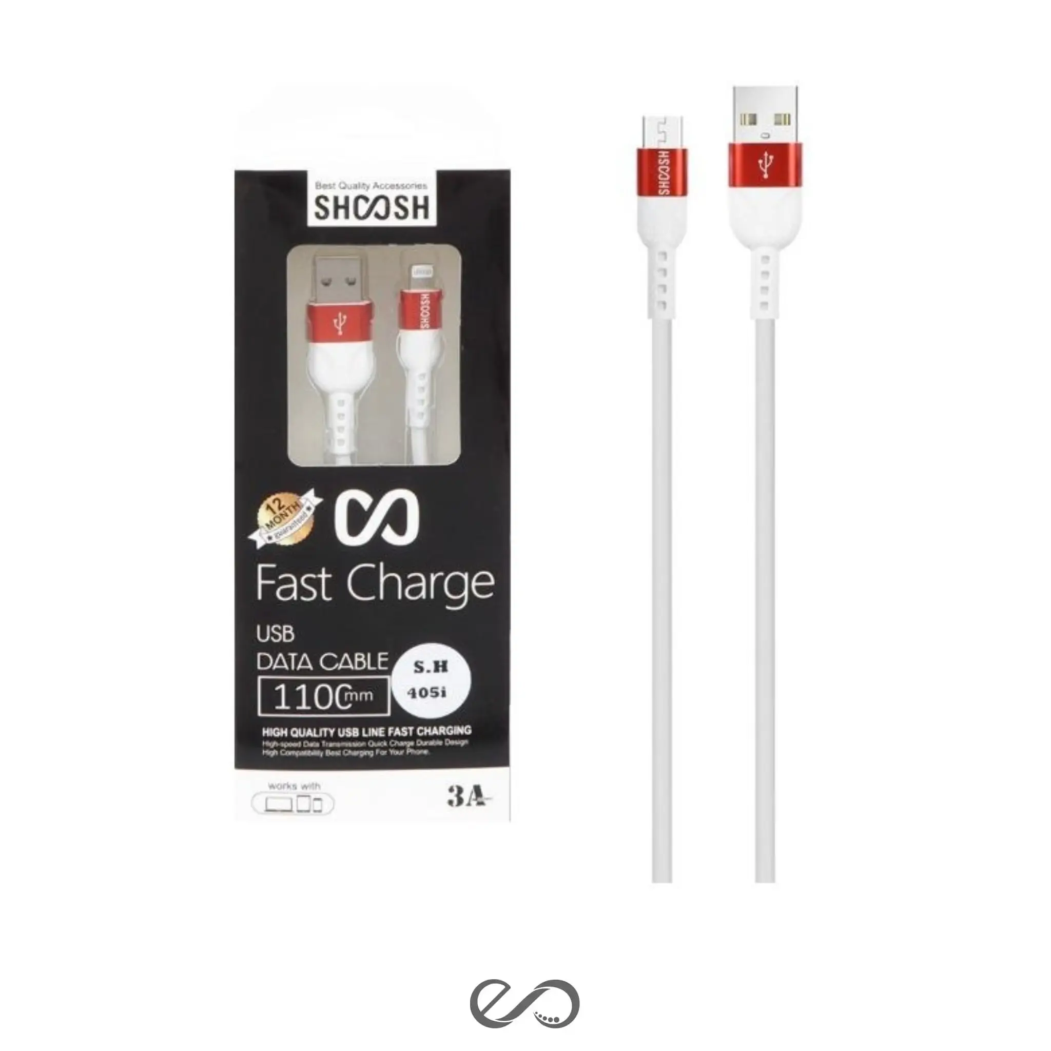 کابل شارژ لایتنینگ مدل SH-405i طول 1.1 متر