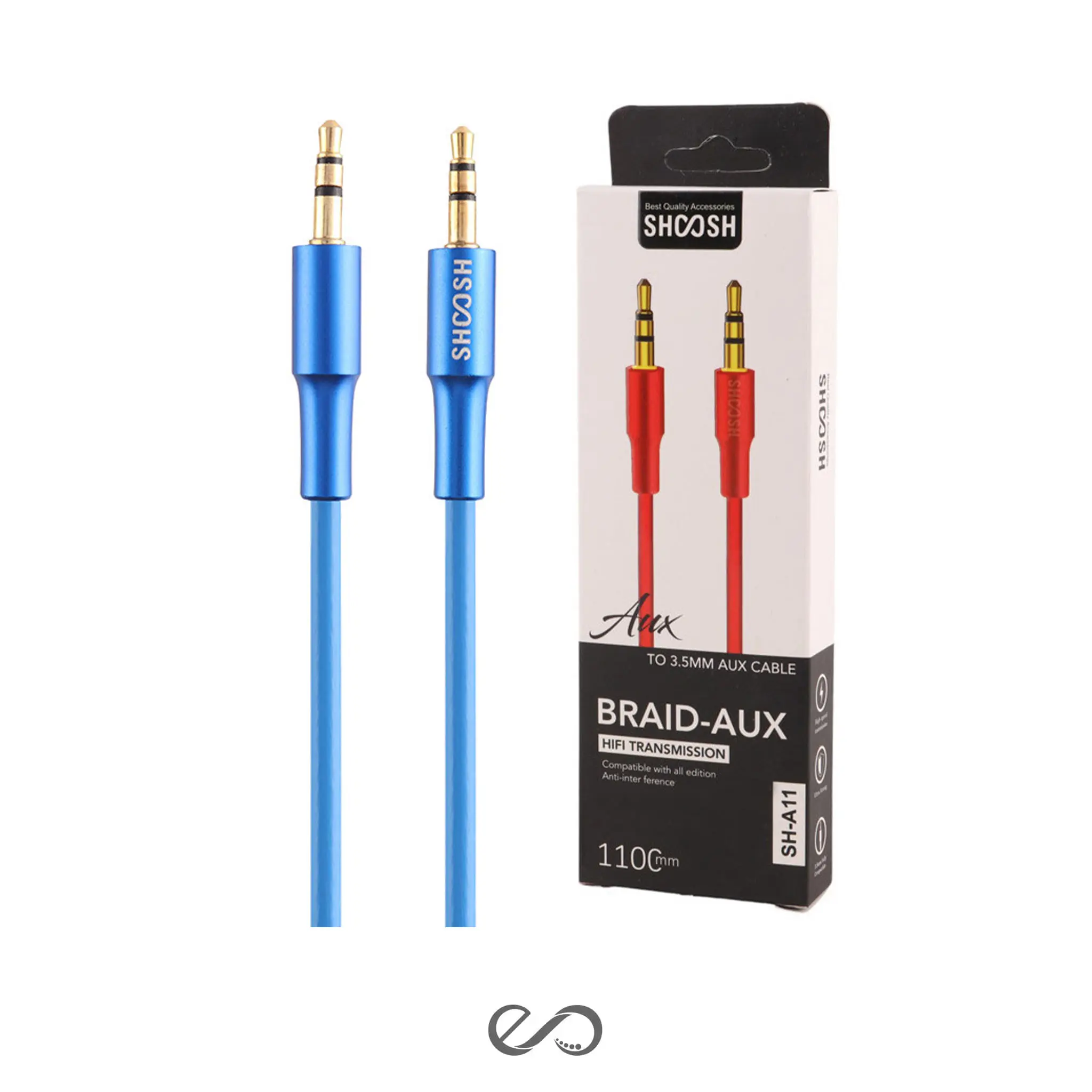 کابل تبدیل AUX شوش مدل SH-A11 طول 1.1 متر