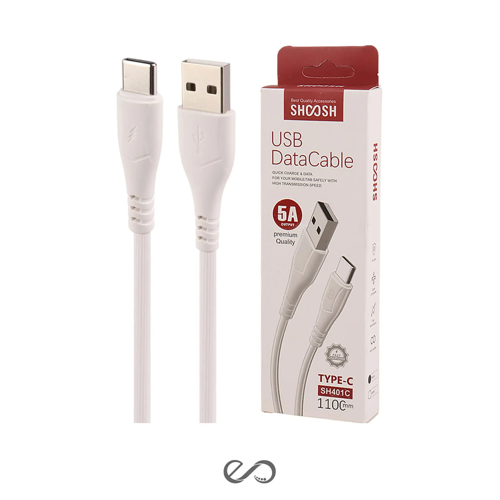 کابل شارژ تایپ سی شوش مدل SH-401C طول 1.1 متر