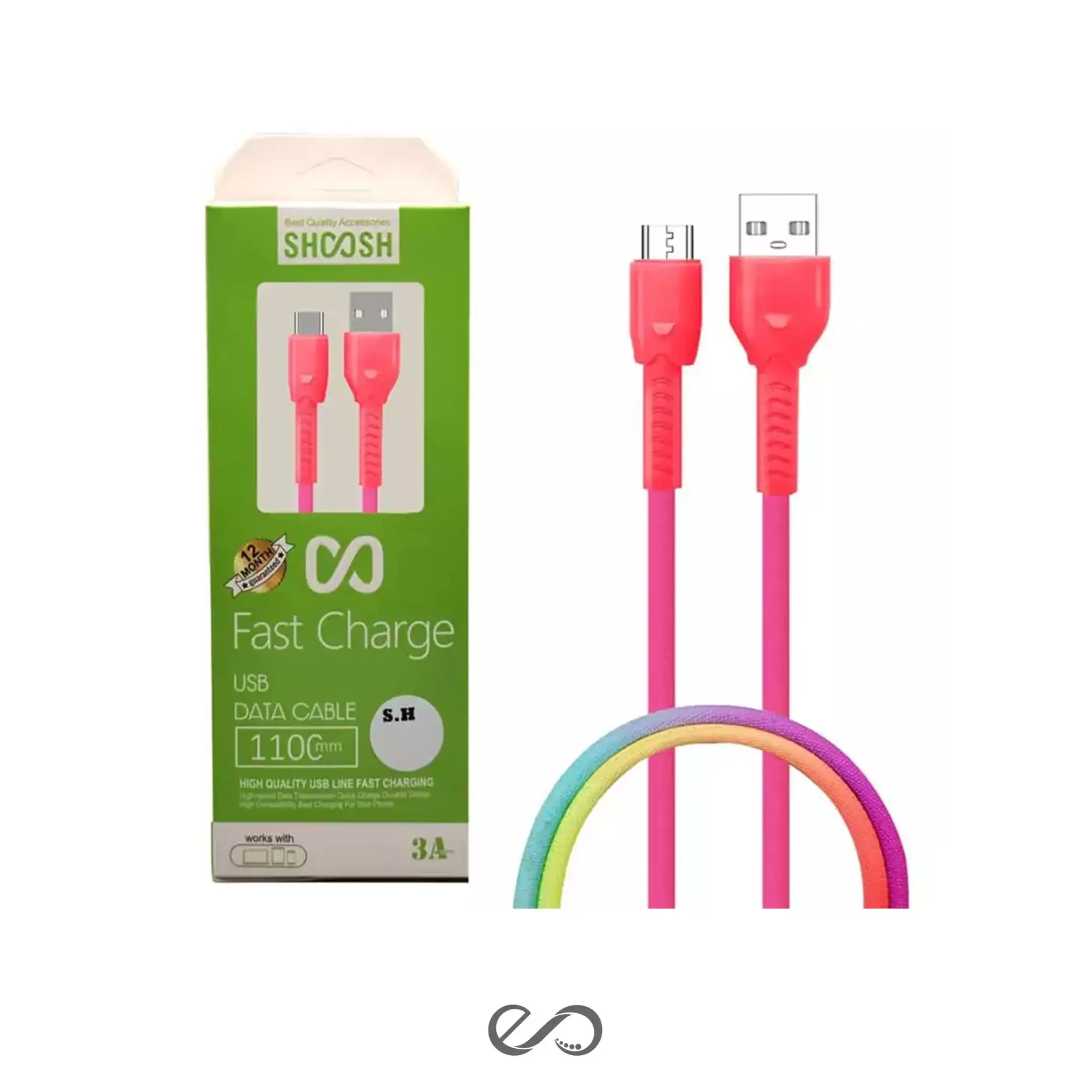 کابل شارژ میکرو مدل SH-203A طول 1.1 متر