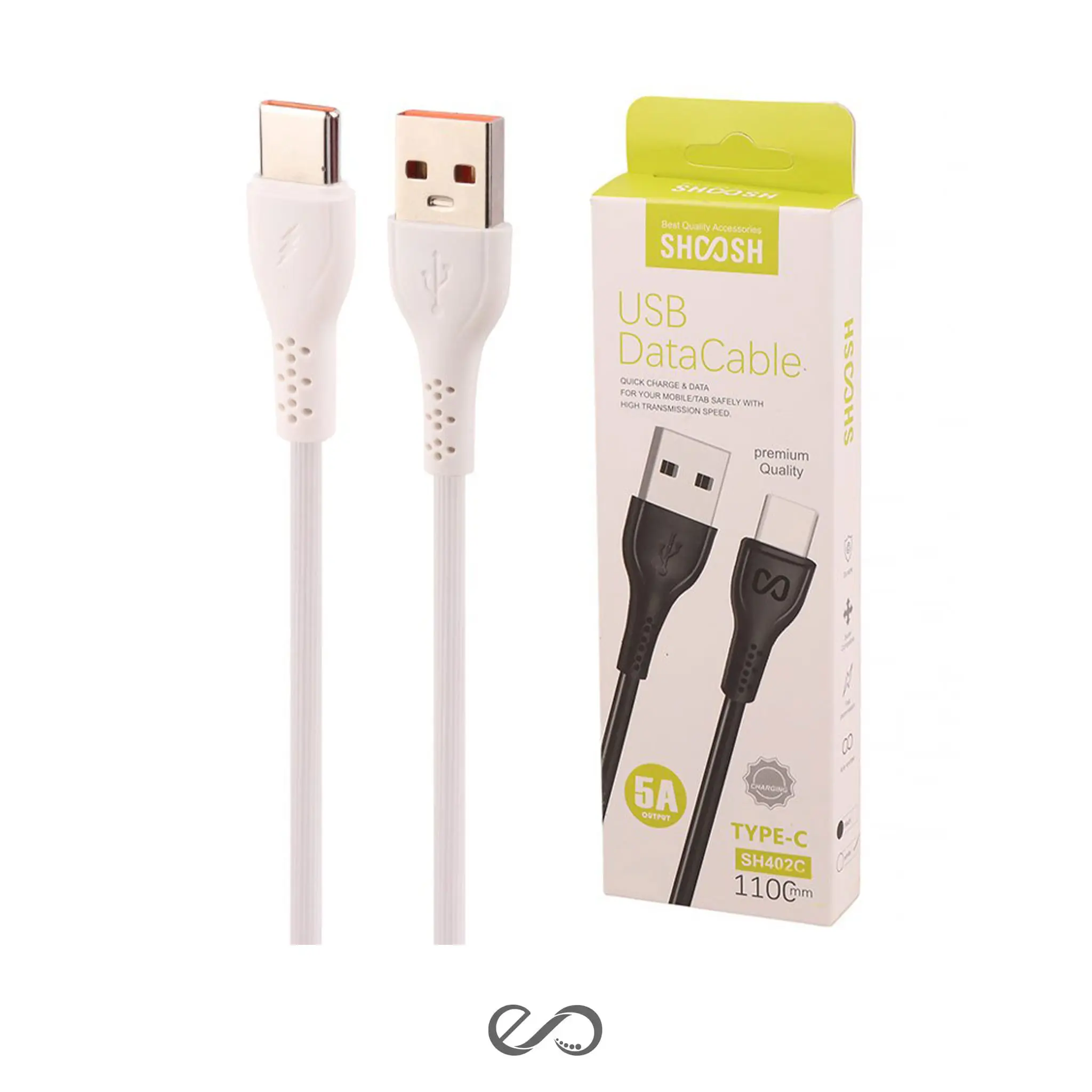 کابل شارژ تایپ سی شوش مدل SH-402C طول 1.1 متر