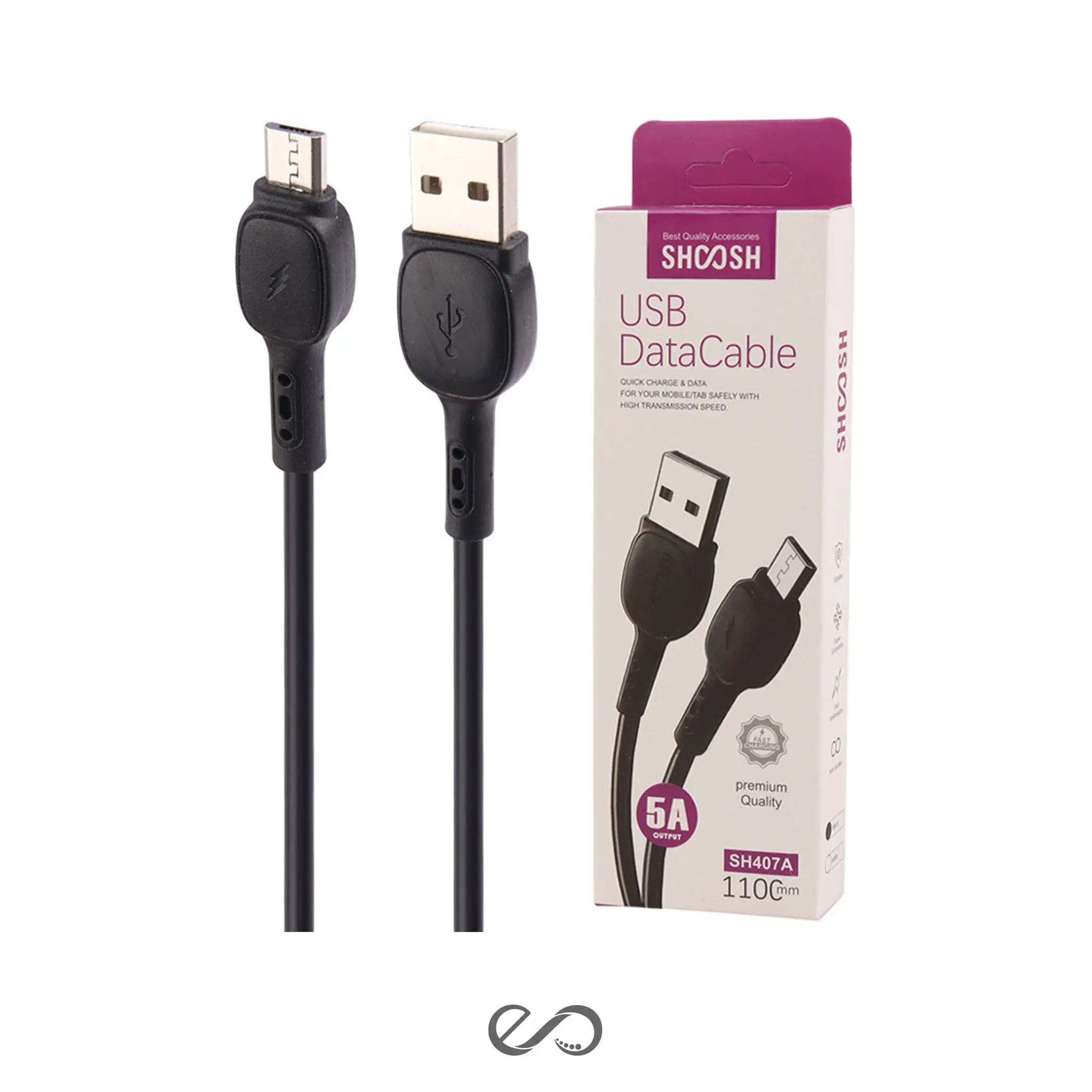 کابل شارژ میکرو شوش مدل SH-407A طول 1.1 متر