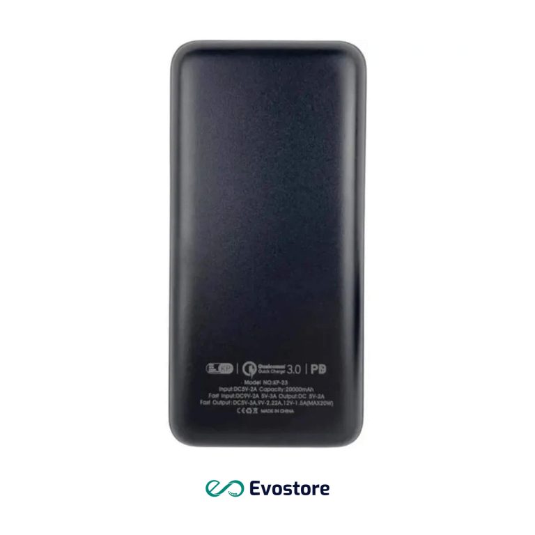 پاوربانک فست شارژ کی پی جی مدل KP-23 ظرفیت 20000 میلی آمپر ساعت