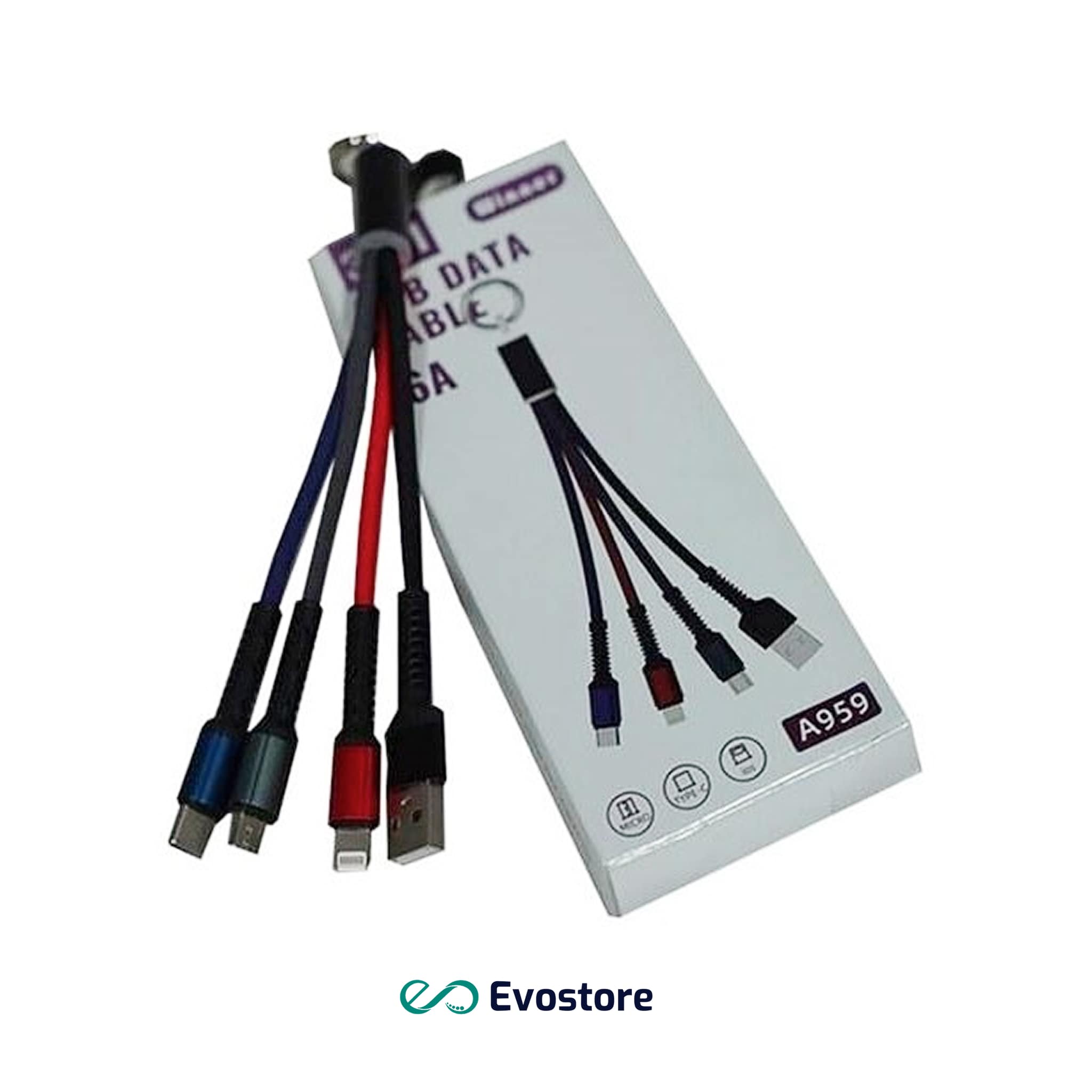 کابل تبدیل USB به MicroUSB/ لایتنینگ/ USB-C وینر مدل A959