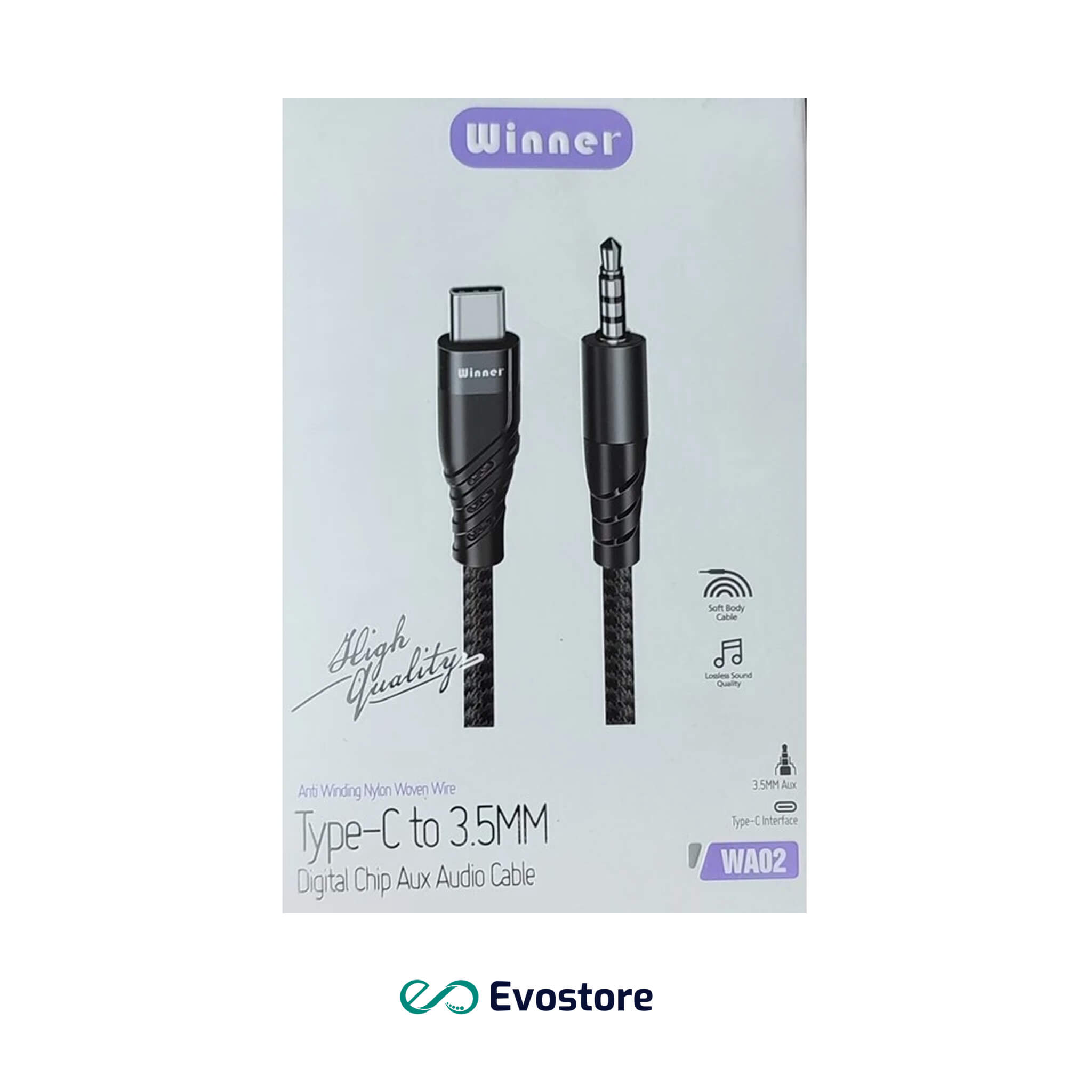 کابل تبدیل USB-C به جک 3.5 میلی متری وینر مدل WA02
