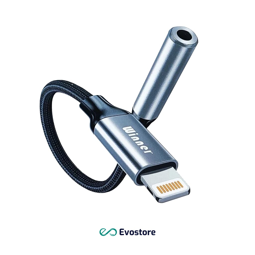 کابل تبدیل لایتنینگ به جک 3.5 میلی متری وینر مدل W013