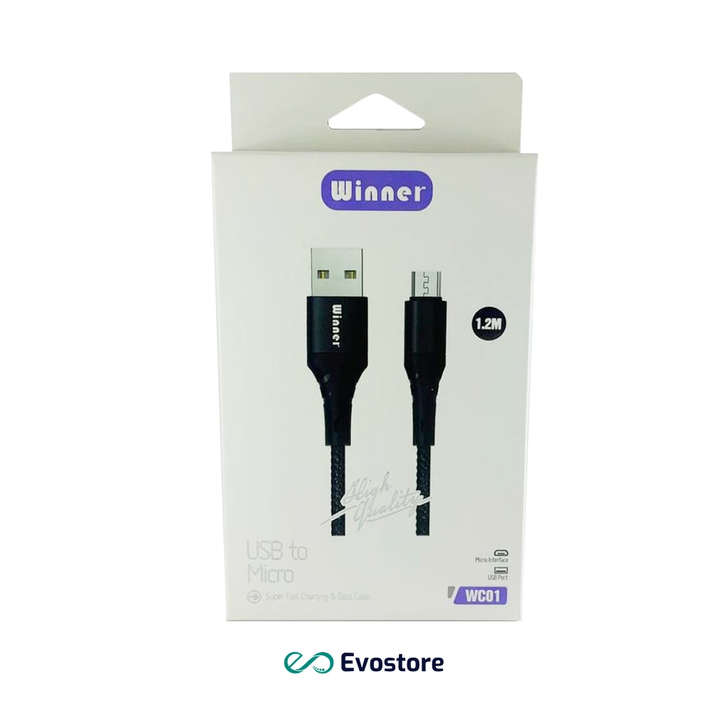 کابل شارژ میکرو یو اس بی وینر مدل WC01