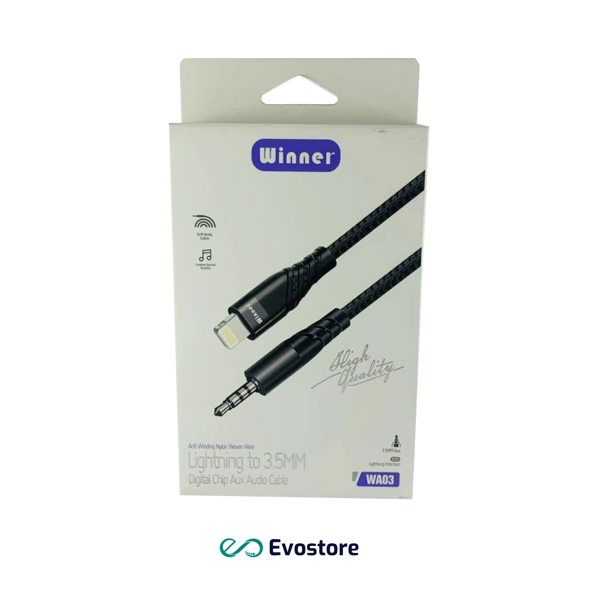 کابل لایتینینگ به AUX وینر مدل WA03