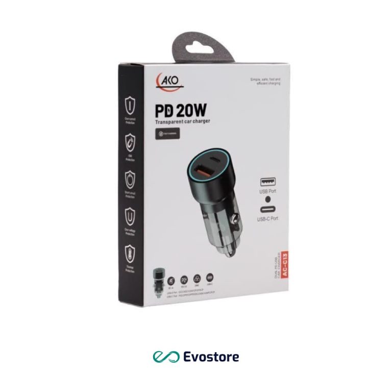 شارژر فندکی 20 وات آکو مدل AC-C13